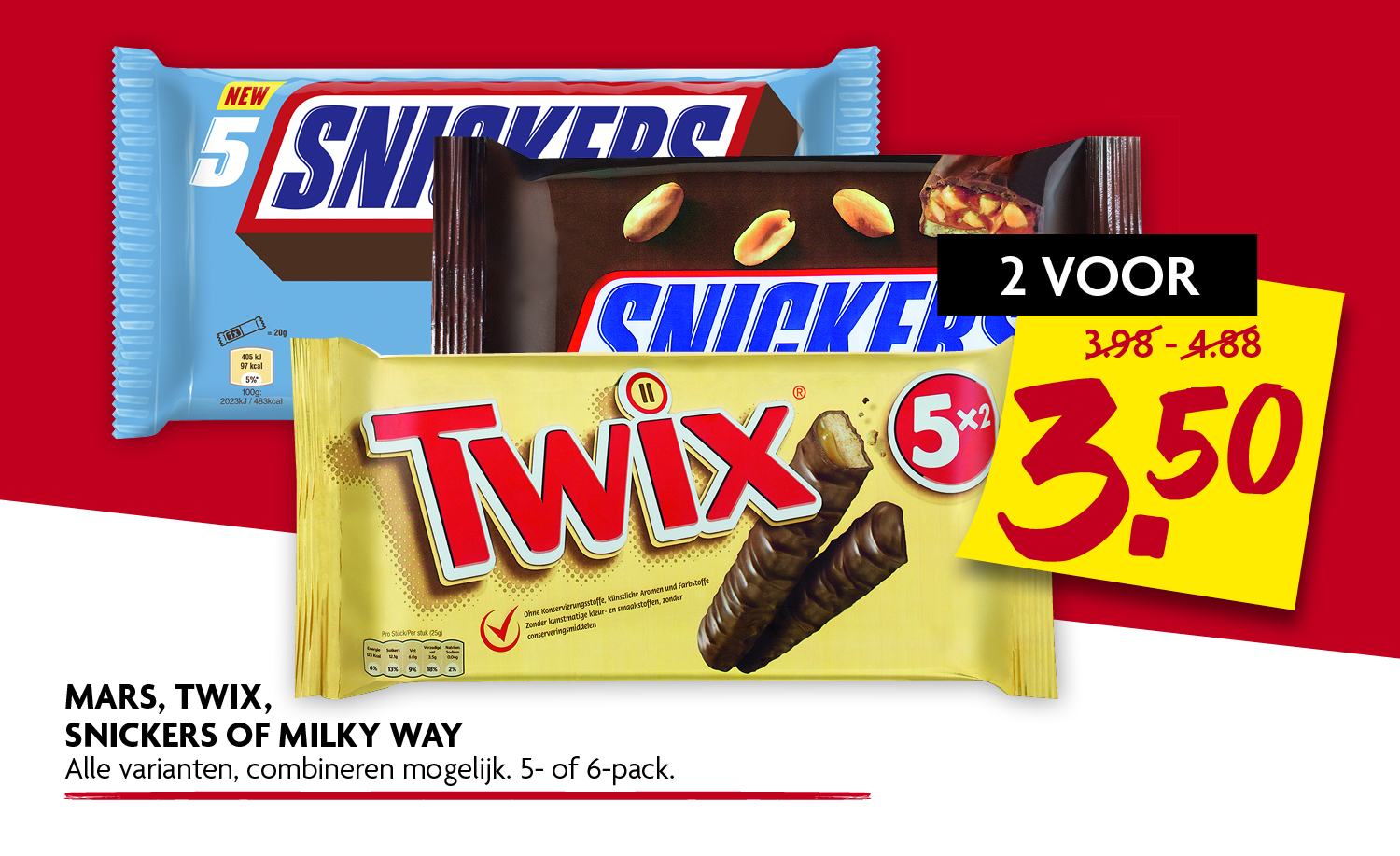 Mars Twix Snickers of Milky Way Mars Twix Snickers of Milky Way