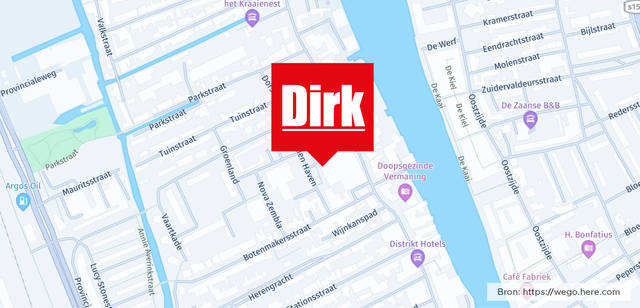 Winkel locatie