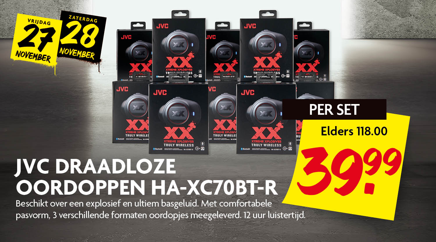 JVC draadloze oordoppen JVC draadloze oordoppen