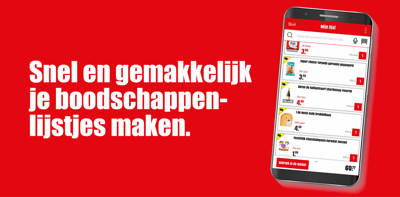 Boodschappen app banner