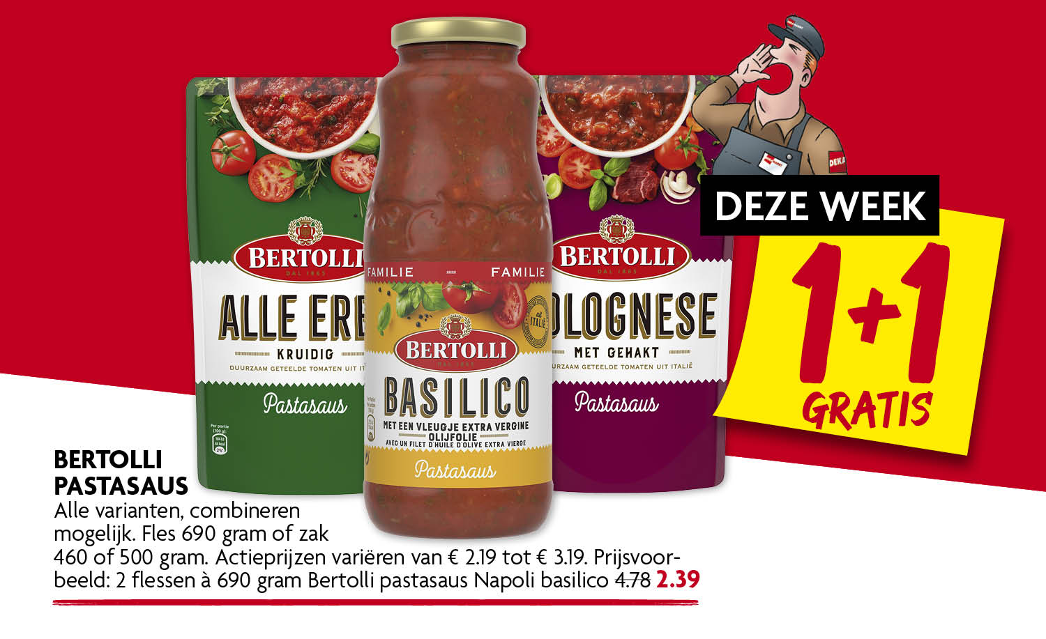 Bertolli pastasaus Bertolli pastasaus