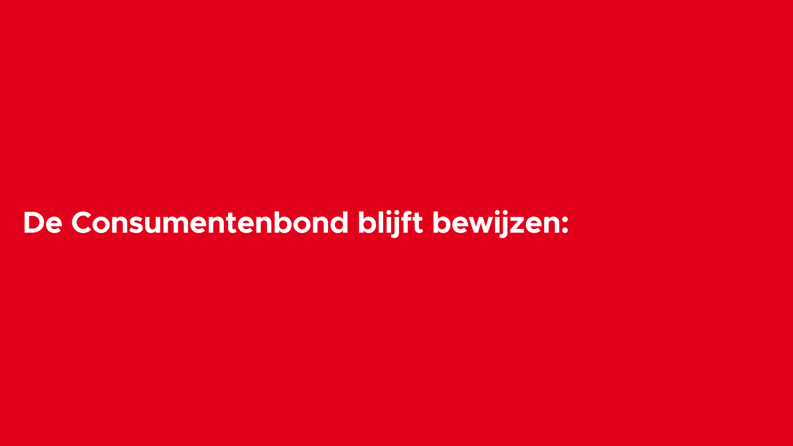 Banner consumentenbond