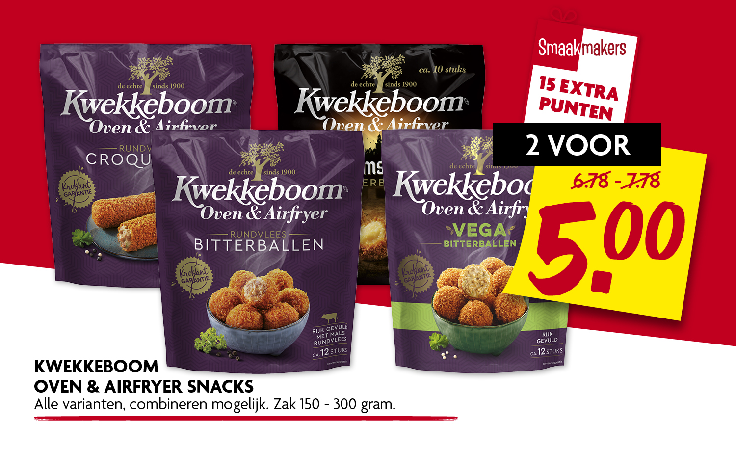 Kwekkeboom oven en airfryer snacks Kwekkeboom oven en airfryer snacks