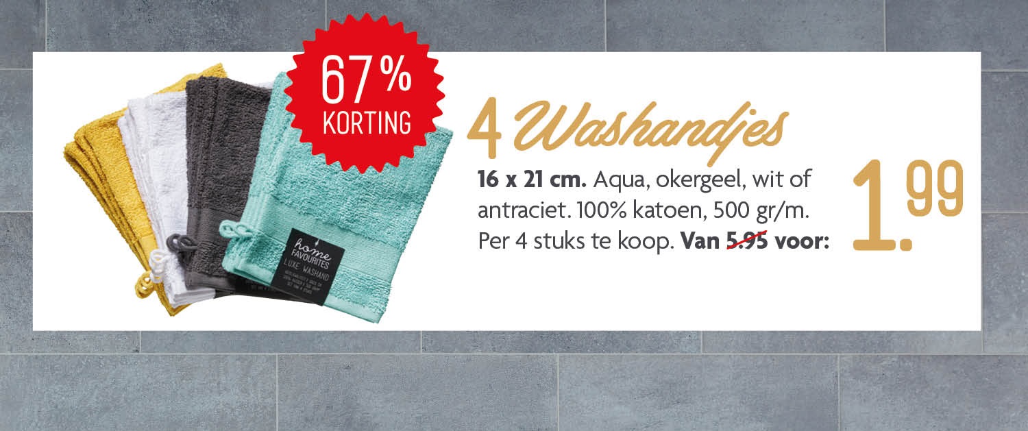 Bestel washandjes Bestel washandjes