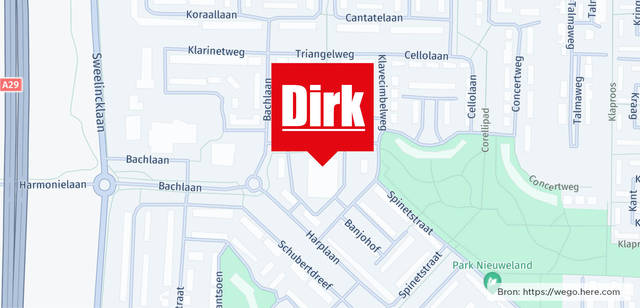 Winkel locatie