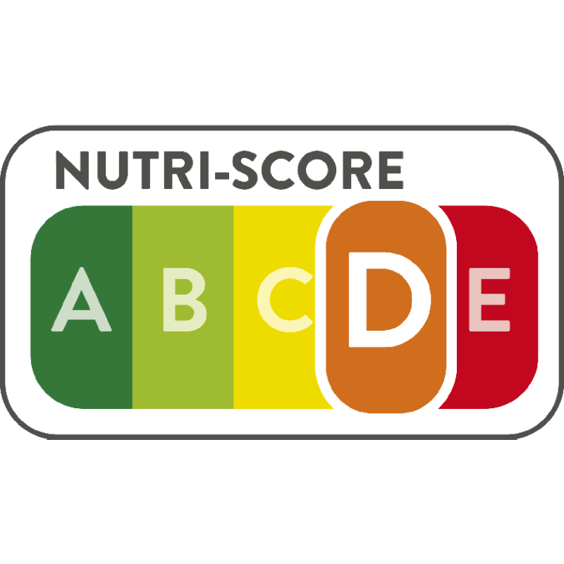 NUTRI-SCORE D = ORANJE