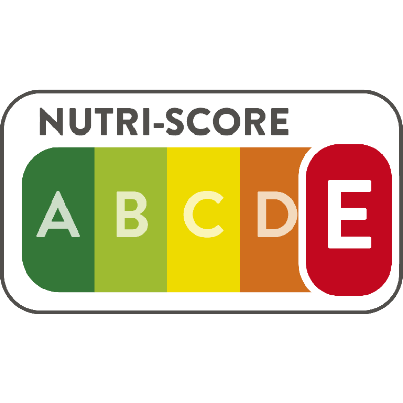NUTRI-SCORE E = ROOD