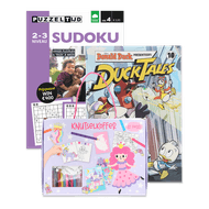 Knutselkoffer, kindervakantieboek of puzzelboek