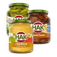 Hak groente of appelmoes