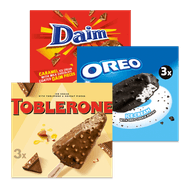 Toblerone, Daim of Oreo handijs