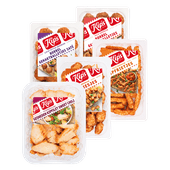 Kips snacks, sliced chicken of leverworst