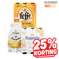 Leffe, Corona, Hoegaarden of Karmeliet Tripel Speciaalbier