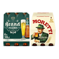Brand of Birra Moretti bier