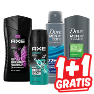 Axe of Dove Deodorant of Douchegel