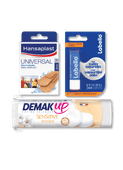 Hansaplast Universal pleisters, Labello classic of Demak’up wattenschijfjes