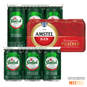 Amstel of Grolsch pilsener 