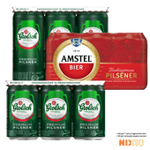 Amstel of Grolsch pilsener