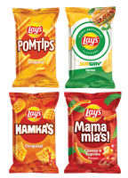 Lay's Restaurant Flavours, Hamka's, Mama Mia's, Pomtips of Cheetos