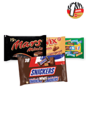 Mars, Snickers, Twix, Milky Way of Bounty mini's