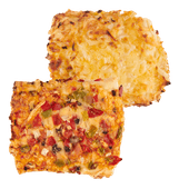 Mini pizza of mini kaas-uienkruier