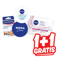 Nivea Crème, Reinigingsdoekjes, Labello Classic of Hansaplast Universal