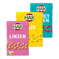 Hak groente in pak