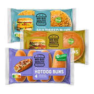 Mr. Big Mouth hamburger of hotdog buns