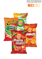 Cheetos, Mama Mia's, Pomtips, Hamka's of Lay's Restaurant Flavors