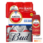 Amstel of Bud pilsener of 0.0%