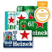 Heineken pilsener of 0.0%