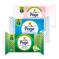 Foto van Page vochtig toiletpapier