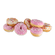 Mini disco of pink donuts