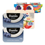 Danone kindertoetje of Danio luchtige kwark