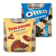 Toblerone of Oreo cheesecakes