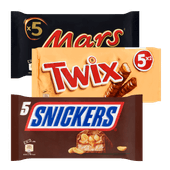 Mars, Twix of Snickers