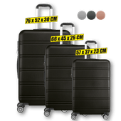 3-delige hard-case kofferset