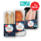 1 de Beste Forelfilet, makreelfilet of zalmsteak