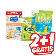 Organix, Goodies, Sore, Nestle Pyjamapapjes of Yogolino