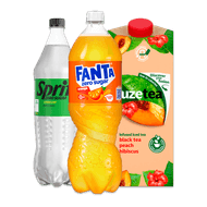 Foto van Fanta, Sprite of Fuze tea