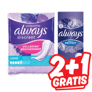 Always of Always Discreet Maandverband of Inlegkruisjes 