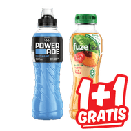 Aquarius, Powerade of Fuze Tea 