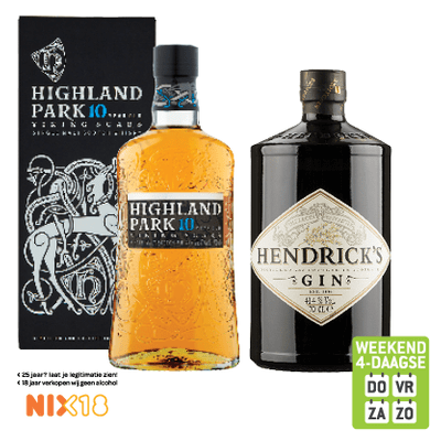 Highland Park Whisky 10 Years of Hendrick's Gin