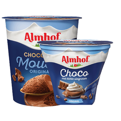 Almhof Choco Met Echte Slagroom of Chocolade Mousse