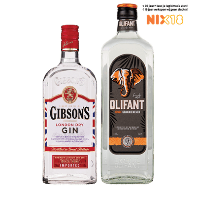 Gibson's London Dry Gin of Olifant Jonge Graanjenever
