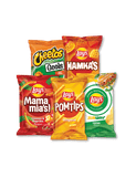 Lay's Restaurant flavours, Hamka's, Mama mia's, Pomtips of Cheetos