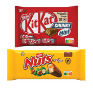 Kitkat, Smarties, Lion, Nuts, Bros of Rolo