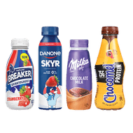 Melkunie drinkyoghurt, Danone Skyr drink, Milka of Chocomel