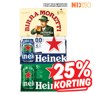 Heineken, Silver, Birra Moretti Pilsener of 0.0
