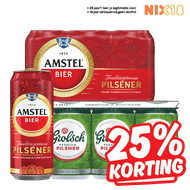 Amstel of Grolsch Pilsener, 0.0 of Blond