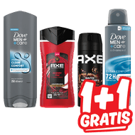 Axe of Dove Deodorant of Douchegel
